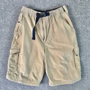 Baileys Point Cargo Shorts Men's Size Large Beige Belted Outdoor Flat Front
